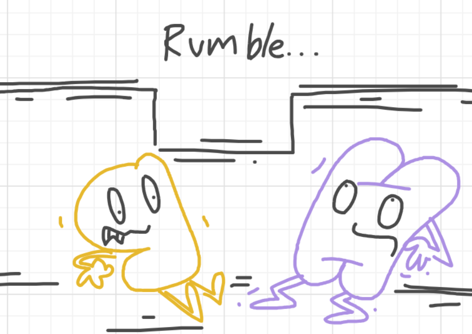 A panel from I've Been Everywhere, Man, episode nine of the Board Boards object show by Furretwalk/WalkingFurret.